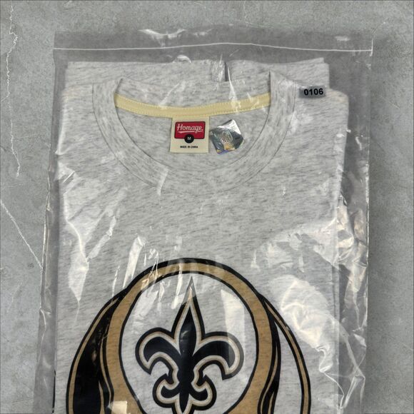 Grateful Dead x Homage Steal Your Face New Orleans Saints Cotton TShirt - Medium - Picture 6 of 8